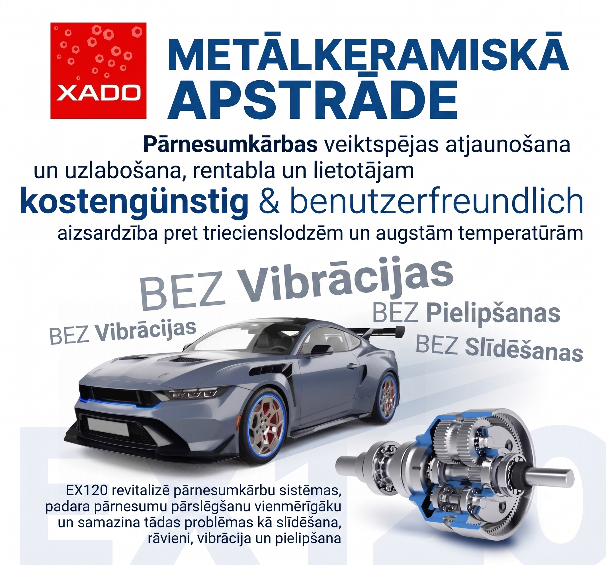 XADO Revitalizants EX120 automātiskām transmisijām