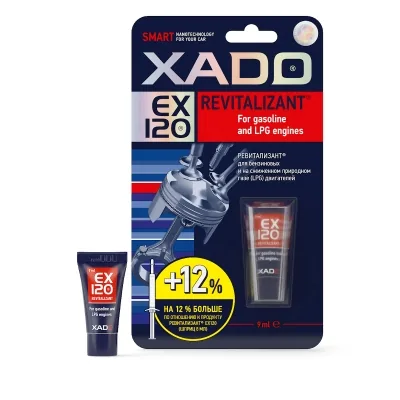 XADO Revitalizants EX120 benzīna un gāzes dzinējiem (9ml)