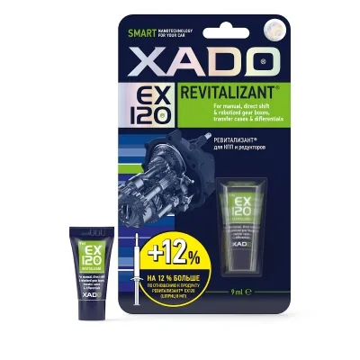 XADO Revitalizants EX120 pārnesumkārbām un reduktoriem (9ml)